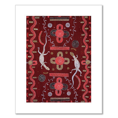 Michael Nelson Tjakamarra, Goanna Dreaming, 1973, Corbally Stourton Contemporary Art, Australia. © Estate of Michael Nelson Tjakamarra / Aboriginal Artists Agency. Photo © Corbally Stourton Contemporary Art, Australia / Bridgeman Images. Fine Art Prints in various sizes by Museums.Co