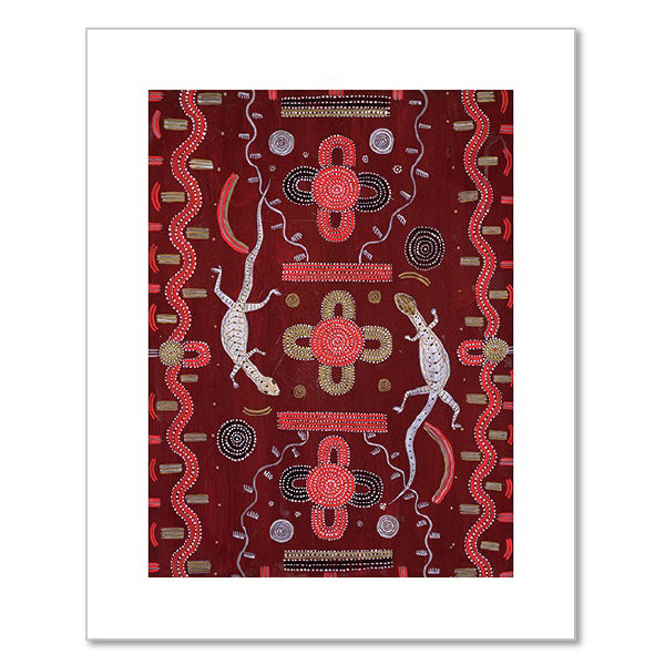 Michael Nelson Tjakamarra, Goanna Dreaming, 1973, Corbally Stourton Contemporary Art, Australia. © Estate of Michael Nelson Tjakamarra / Aboriginal Artists Agency. Photo © Corbally Stourton Contemporary Art, Australia / Bridgeman Images. Fine Art Prints in various sizes by Museums.Co