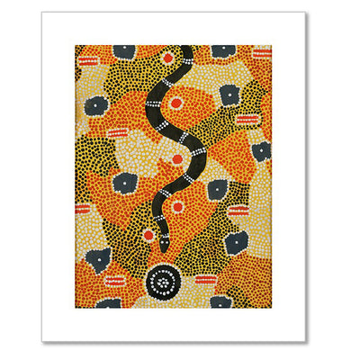 Keith Kaapa Tjangala, Snake Dreaming, 1989, Corbally Stourton Contemporary Art, Australia. © Keith Kaapa Tjangala / Aboriginal Artists Agency. Photo © Corbally Stourton Contemporary Art, Australia / Bridgeman Images