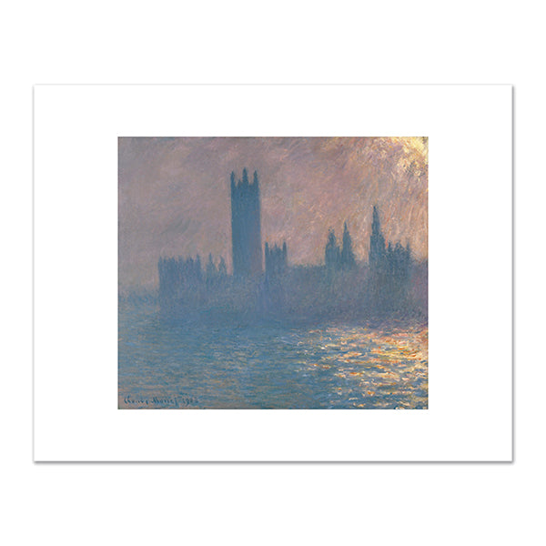 Claude Monet, Houses of Parliament, Sunlight Effect, 1903, Brooklyn Museum. Fine Art Prints in various sizes by Museums.Co