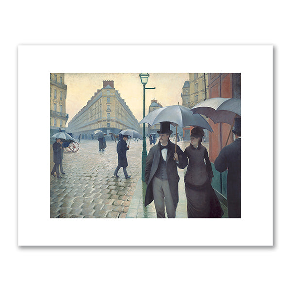 Gustave Caillebotte, Paris Street; Rainy Day, 1877, The Art Institute of Chicago. Fine Art Prints in various sizes by Museums.Co