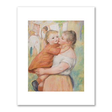 Pierre Auguste Renoir, Laundress and Her Child (Aline and Pierre), c. 1886, The Cleveland Museum of Art. Fine Art Prints in various sizes by Museums.Co
