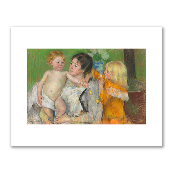 Mary Cassatt, After the Bath, 1901, The Cleveland Museum of Art. Fine Art Prints in various sizes by Museums.Co