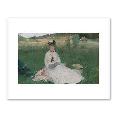 Berthe Morisot, Reading, 1873, The Cleveland Museum of Art. Fine Art Prints in various sizes by Museums.Co