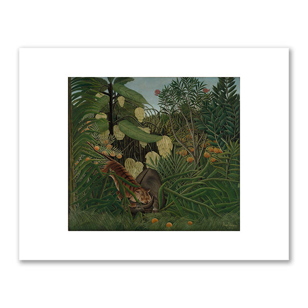Henri Rousseau, Fight between a Tiger and a Buffalo, 1908, The Cleveland Museum of Art. Fine Art Prints in various sizes by Museums.Co