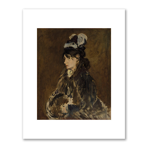 Édouard Manet, Berthe Morisot with a Muff, c. 1871–72, The Cleveland Museum of Art. Fine Art Prints in various sizes by Museums.Co