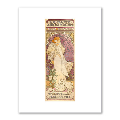 Alphonse Mucha, La Dame aux Camélias, 1896, Library of Congress, Prints and Photographs Division. Fine Art Prints in various sizes by Museums.Co