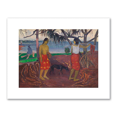 Paul Gauguin, Under the Pandanus (I Raro te Oviri), 1891, Dallas Museum of Art. Fine Art Prints in various sizes by Museums.Co