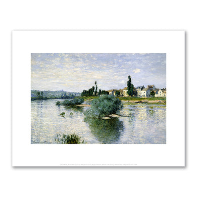 Claude Monet, The Seine at Lavacourt, 1880, Dallas Museum of Art. Fine Art Prints in various sizes by Museums.Co