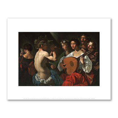 Pietro Paolini, Bacchic Concert, 1625-1630, Dallas Museum of Art. Fine Art Prints in various sizes by Museums.Co