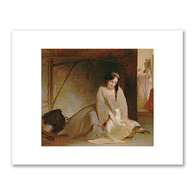 Thomas Sully, Cinderella at the Kitchen Fire, 1843, Dallas Museum of Art. Fine Art Prints in various sizes by Museums.Co