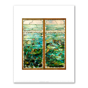 Louis Comfort Tiffany, Window with Starfish ("Spring") and Window with Sea Anemone ("Summer"), c. 1885-1895, Dallas Museum of Art. Fine Art Prints in various sizes by Museums.Co
