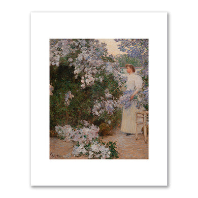 Childe Hassam, Mrs. Hassam in the Garden, 1896, Fenimore Art Museum, Cooperstown, New York. Fine Art Prints in various sizes by Museums.Co