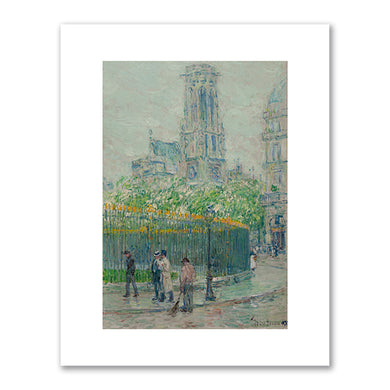 Childe Hassam, St. Germain l’Auxerrois, 1897, Fenimore Art Museum, Cooperstown, New York. Fine Art Prints in various sizes by Museums.Co
