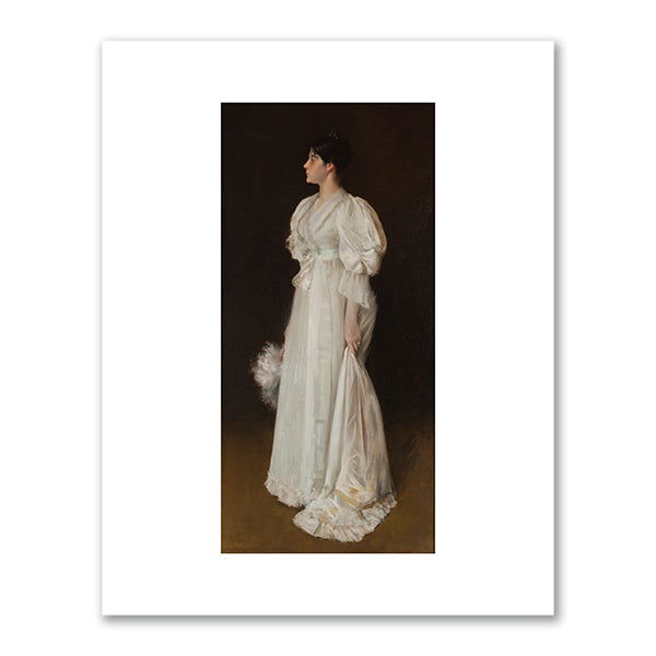 William Merritt Chase, The Lady in White, 1894, Fenimore Art Museum, Cooperstown, New York. Fine Art Prints in various sizes by Museums.Co