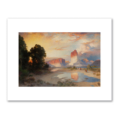 Thomas Moran, Afterglow, Green River, Wyoming, 1918, Fenimore Art Museum, Cooperstown, New York. Fine Art Prints in various sizes by Museums.Co