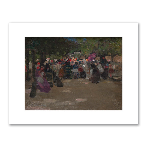 Frederick Carl Frieseke, Luxembourg Gardens - Study, c. 1901, Fenimore Art Museum, Cooperstown, New York. Fine Art Prints in various sizes by Museums.Co