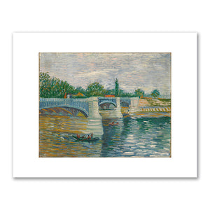 Vincent van Gogh, The Bridge at Courbevoie, 1887-May till 1887-July, Van Gogh Museum, Amsterdam. Fine Art Prints in various sizes by Museums.Co