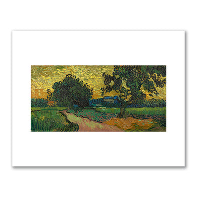 Vincent van Gogh, Landscape at Twilight, June 1890, Van Gogh Museum, Amsterdam. Fine Art Prints in various sizes by Museums.Co