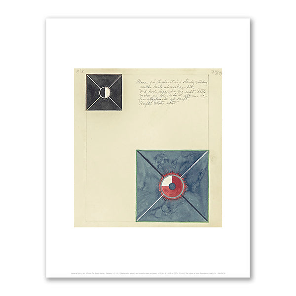 Hilma af Klint, No. 8 from The Atom Series,  January 13, 1917, The Hilma af Klint Foundation. Fine Art Prints in various sizes by Museums.Co