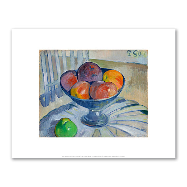 Paul Gauguin, Fruit Dish on a Garden Chair, circa 1890, Los Angeles County Museum of Art. Fine Art Prints in various sizes by Museums.Co