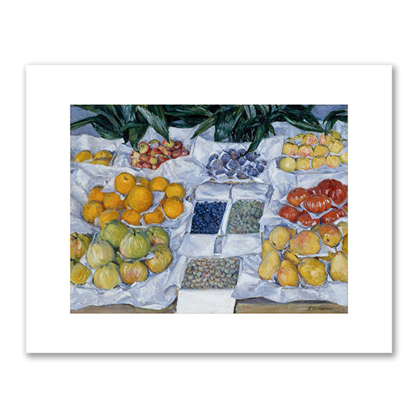 Fruit Displayed on a Stand by Gustave Caillebotte