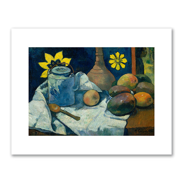 Paul Gauguin, Still Life with Teapot and Fruit, 1896, The Metropolitan Museum of Art, New York. Fine Art Prints in various sizes by Museums.Co