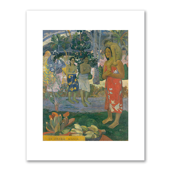 Paul Gauguin, Hail Mary (Ia Orana Maria), 1891, The Metropolitan Museum of Art, New York. Fine Art Prints in various sizes by Museums.Co