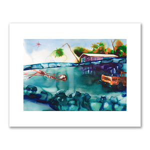 Alexis Rockman, Tropical Island, 2022, Mystic Seaport Museum. © Alexis Rockman. Fine Art Prints in various sizes by Museums.Co