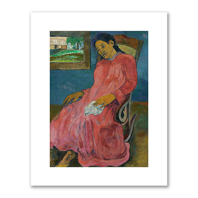 Paul Gauguin, Faaturama (Melancholic), 1891, Nelson-Atkins Museum of Art, Kansas City, Missouri. Fine Art Prints in various sizes by Museums.Co