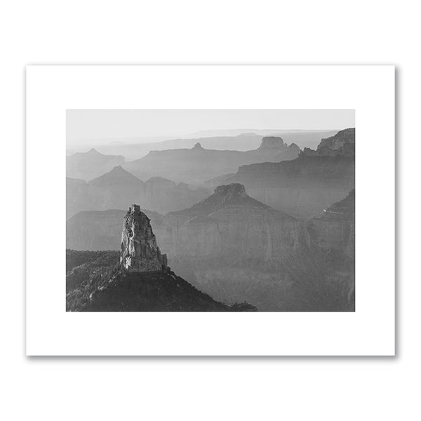 Ansel Adams, View with Rock Formation in Foreground, 