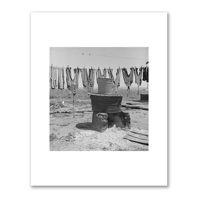 Dorothea Lange, Washday 48 hours before evacuation of persons of Japanese ancestry, 5 May 1942, National Archives, Department of the Interior. War Relocation Authority. 2/16/1944-6/30/1946, 537543. Fine Art Prints in various sizes by Museums.Co
