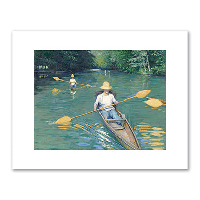 Gustave Caillebotte, Skiffs, 1877, National Gallery of Art, Washington, DC. Fine Art Prints in various sizes by Museums.Co