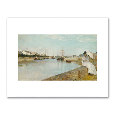 Berthe Morisot, The Harbor at Lorient, 1869, National Gallery of Art, Washington DC. Fine Art Prints in various sizes by Museums.Co