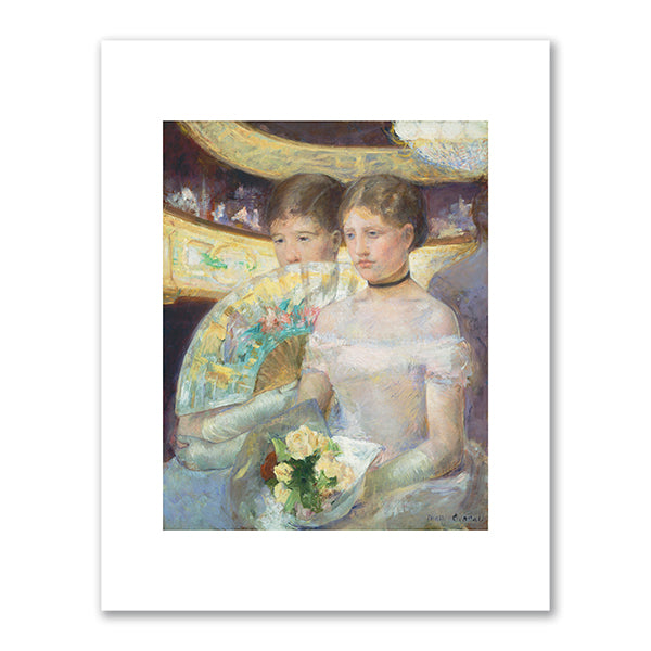 Mary Cassatt, The Loge, 1882, National Gallery of Art, Washington, DC. Fine Art Prints in various sizes by Museums.Co