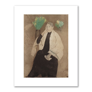 Mary Cassatt, Portrait of the Artist's Mother, 1882, National Gallery of Art, Washington, DC. Fine Art Prints in various sizes by Museums.Co