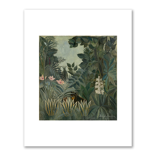 Henri Rousseau, The Equatorial Jungle, 1909, National Gallery of Art, Washington DC. Fine Art Prints in various sizes by Museums.Co