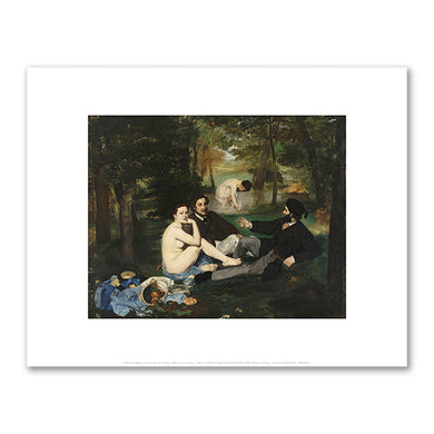 Édouard Manet, The Luncheon on the Grass (Le Dejeuner sur l'herbe), 1863, Musee d'Orsay, Paris, France. Fine Art Prints in various sizes by Museums.Co