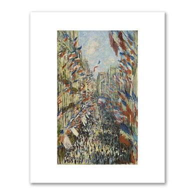 The Rue Montorgueil in Paris. Celebration of June 30, 1878 by Claude Monet