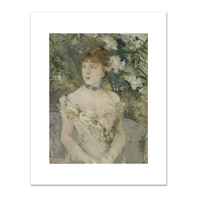 Berthe Morisot, Young woman in ball gown (Jeune femme en toilette de bal), 1879. Musée d’Orsay. Fine Art Prints in various sizes by Museums.Co