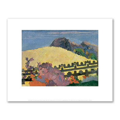 Paul Gauguin, The Sacred Mountain (Parahi Te Marae), 1892, Philadelphia Museum of Art. Fine Art Prints in various sizes by Museums.Co