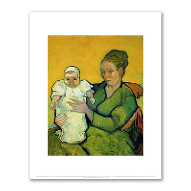 Vincent Willem van Gogh, Portrait of Madame Augustine Roulin and Baby Marcelle, 1888 or 1889, Philadelphia Museum of Art. Fine Art Prints in various sizes by Museums.Co