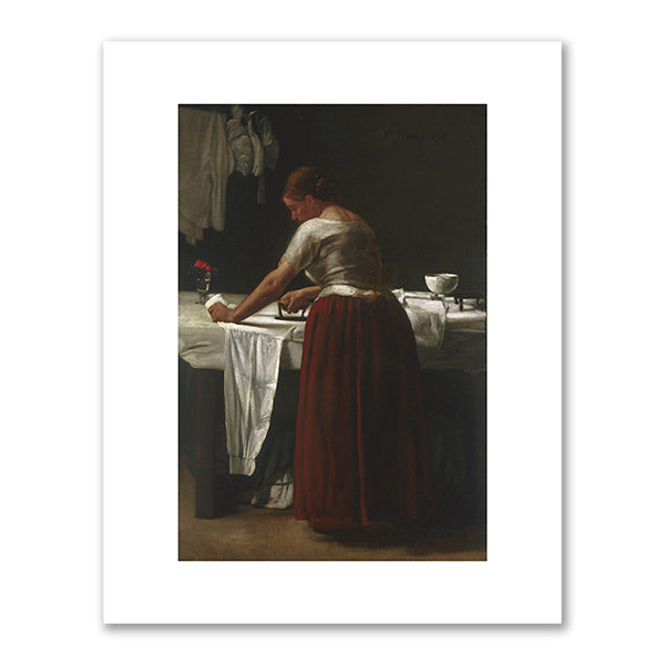 François Bonvin, Woman Ironing, 1858, Philadelphia Museum of Art. Fine Art Prints in various sizes by Museums.Co