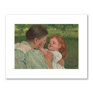 Mary Cassatt, Maternal Caress, 1896, Philadelphia Museum of Art. Fine Art Prints in various sizes by Museums.Co