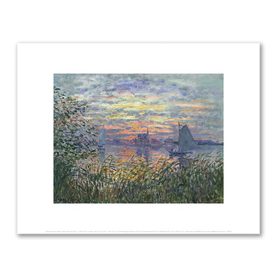 Claude Monet, Marine View with a Sunset, c. 1875, Philadelphia Museum of Art. Fine Art Prints in various sizes by Museums.Co