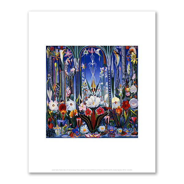 Joseph Stella, Flowers, Italy, 1931, Collection of Phoenix Art Museum. Fine Art Prints in various sizes by Museums.Co