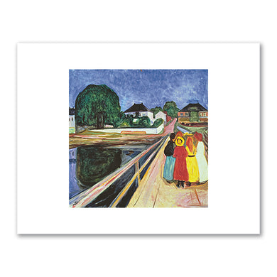 Edvard Munch, The Girls on the Bridge, 1902, Private collection. Fine Art Prints in various sizes by Museums.Co