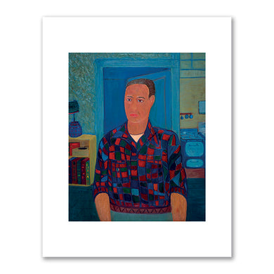 Ralph Fasanella, Self Portrait, Grove Street, 1954, Private Collection. © Estate of Ralph Fasanella. Fine Art Prints in various sizes by Museums.Co