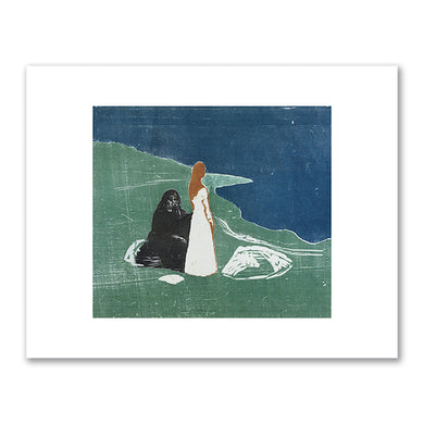 Edvard Munch, Two Women on the Beach, 1898, Rijksmuseum. Fine Art Prints in various sizes by Museums.Co