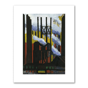Joseph Stella, Steel Mill, ca. 1919-1920, Smithsonian American Art Museum. Fine Art Prints in various sizes by Museums.Co